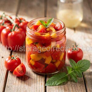 Lecho with Tomatoes and Sweet Pepper