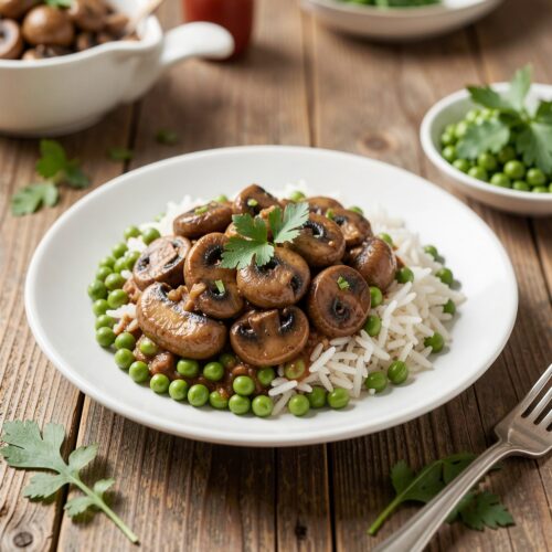 4420 Button Mushroom Ragout with Rice