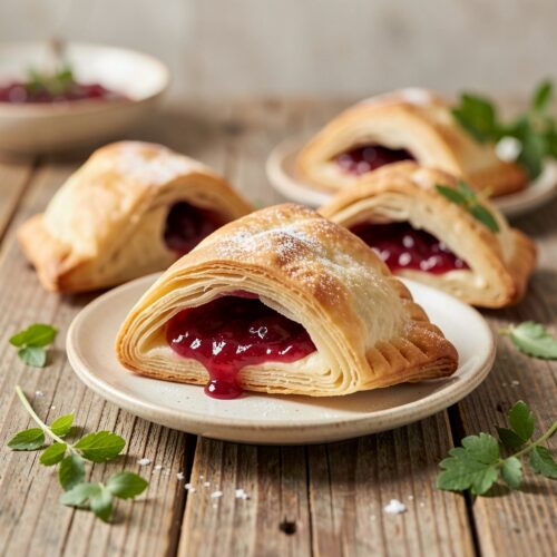 Puff Pastry Triangles with Jam