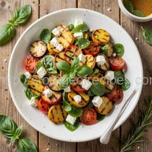 Warm Eggplant and Feta Salad