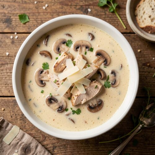 Creamy Chicken and Mushroom Soup