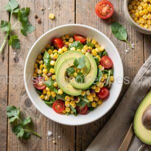 Corn Salad with Avocado and Tomatoes