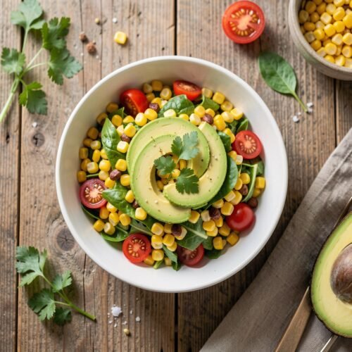 5931 Corn Salad with Avocado and Tomatoes