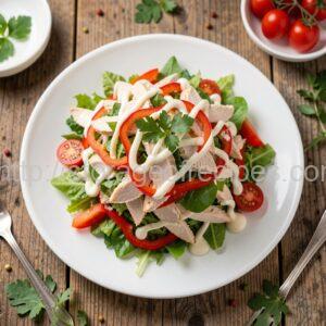 Chicken and Lecho Layered Salad