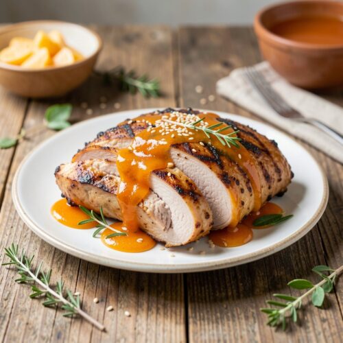 Grilled Turkey with Apricots