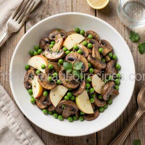Salad with Marinated Mushrooms and Apples