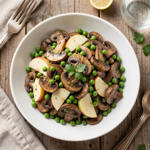 9882 Salad with Marinated Mushrooms and Apples