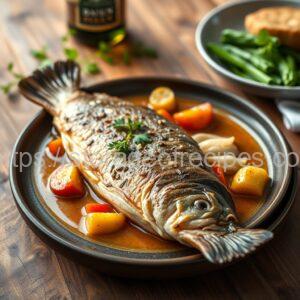 Carp Baked in Light Beer with Honey