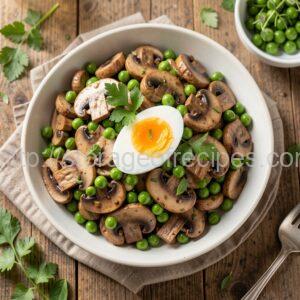 Marinated Mushroom and Green Pea Salad