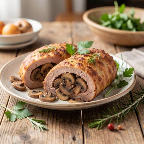 Meat Zrazy with Mushroom Filling
