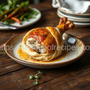 Chicken Drumstick in a Puff Pastry Pouch