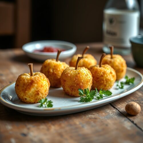 Potato "Fruits" with Cabbage Filling