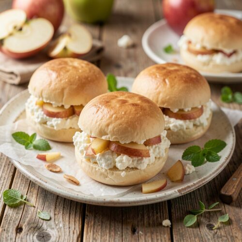 Cheese Buns with Apples