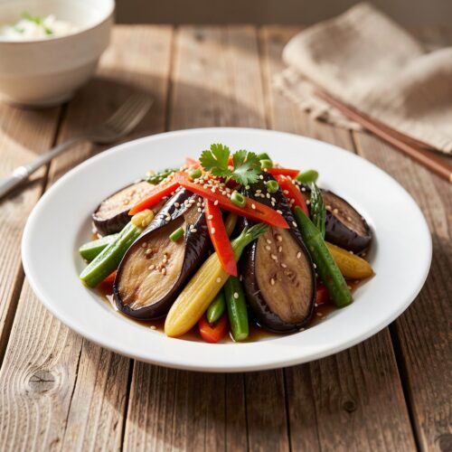 2054 Asian-Style Eggplant with Vegetables