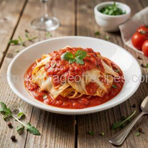 Chopped Cabbage with Vegetable Mince in Tomato Sauce (Canned)