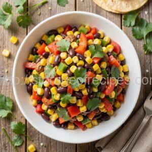 "Mexican" Salad with Beans and Corn