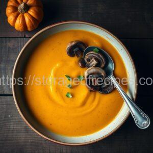 Pumpkin Soup with Porcini Mushrooms