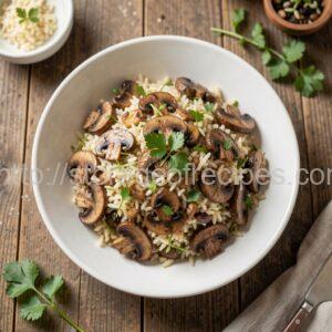 Marinated Mushroom and Rice Salad