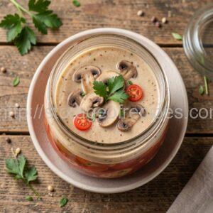 Mushroom Soup with Tomatoes (Jarred Preserve)