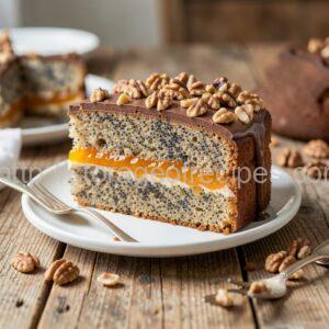 Poppy Seed Cake with Walnuts
