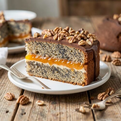 Poppy Seed Cake with Walnuts