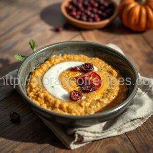 Pumpkin Porridge with Dried Fruit
