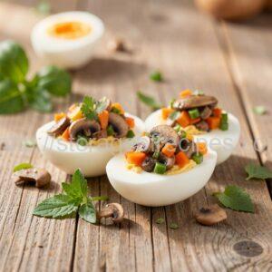 Mushroom Appetizer in Egg "Cups"