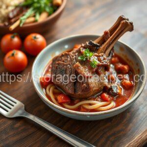 Bone-In Veal Braised in Vegetables