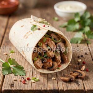 Chicken and Mushroom Burritos