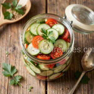 Quick Cucumber Salad for Winter
