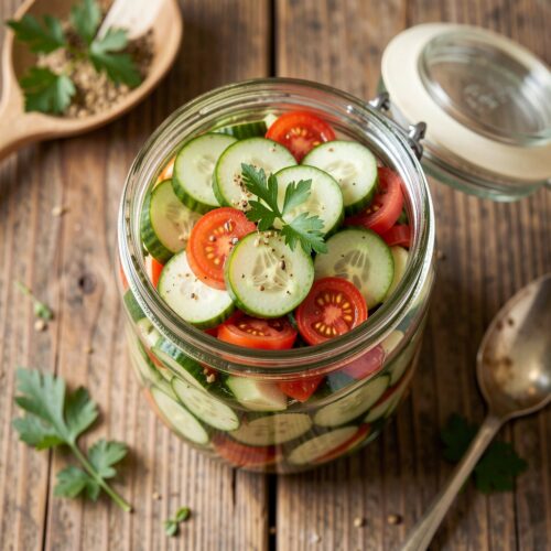 Quick Cucumber Salad for Winter