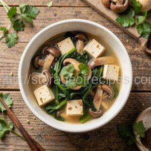 Chinese Mushroom and Seaweed Soup