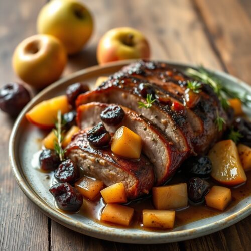 7288 Roast Pork with Prunes and Apples