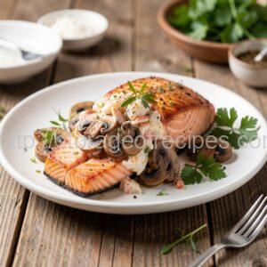 Crab-Stuffed Salmon