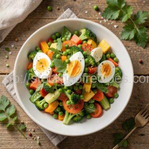 Vegetable Salad with Egg