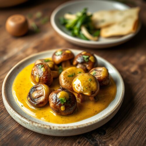 Mushrooms in Mustard Sauce