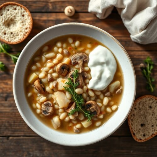 9638 Monastery Cabbage Soup with Pearl Barley and Dried Mushrooms