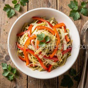 Marinated Cabbage and Bell Pepper Salad