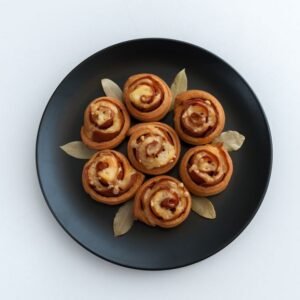 Frankfurters Baked in Potato Dough with Sharp Cheese