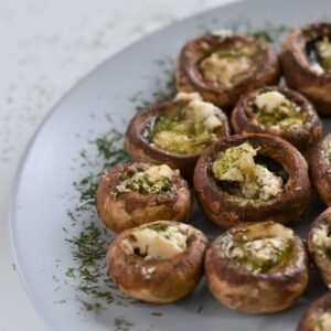 "Mermaids" — Squid Stuffed with Ground Meat and Mushrooms