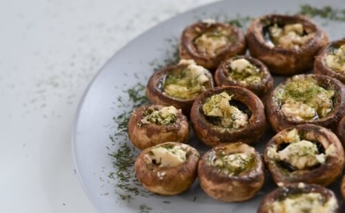 "Mermaids" — Squid Stuffed with Ground Meat and Mushrooms