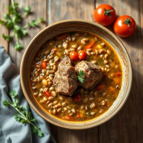 1027 Lentil Soup with Lamb Shank