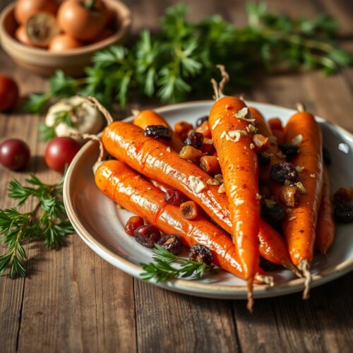 Tzimmes with Sweet Potato and Dried Fruit