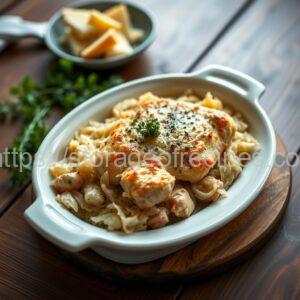 Baked Sauerkraut and Chicken Casserole
