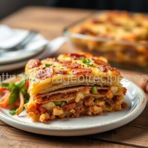 Potato "Napoleon" Cake with Three Fillings