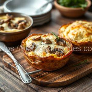Potato and Mushroom Gratin with Cream