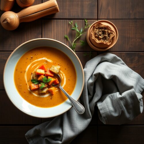 Creamy Roasted Vegetable Soup