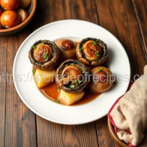 Baked Mushrooms with Potatoes