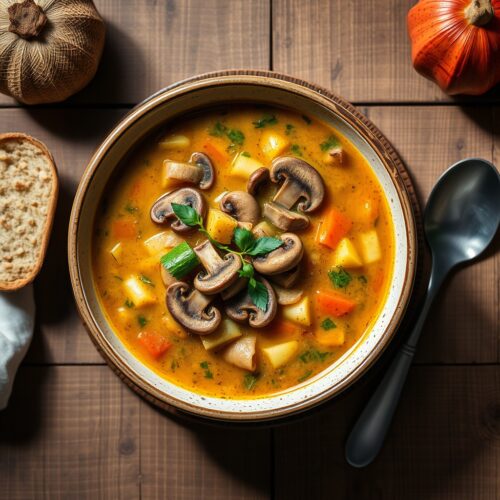 13747 Mushroom Soup with Vegetables