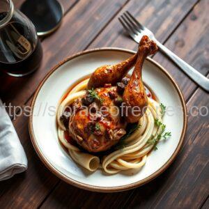 Coq au Vin (Rooster in Wine)